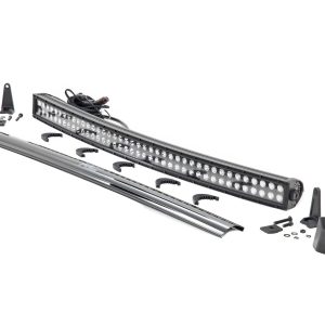 Rough Country LED Light Kit Bumper Mount 40″ Black Dual Row Ram 2500/3500 4WD (11-18)