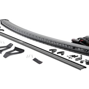 Rough Country LED Light Kit Windshield Mount 50″ BLK Single Row Jeep Cherokee XJ (84-01)