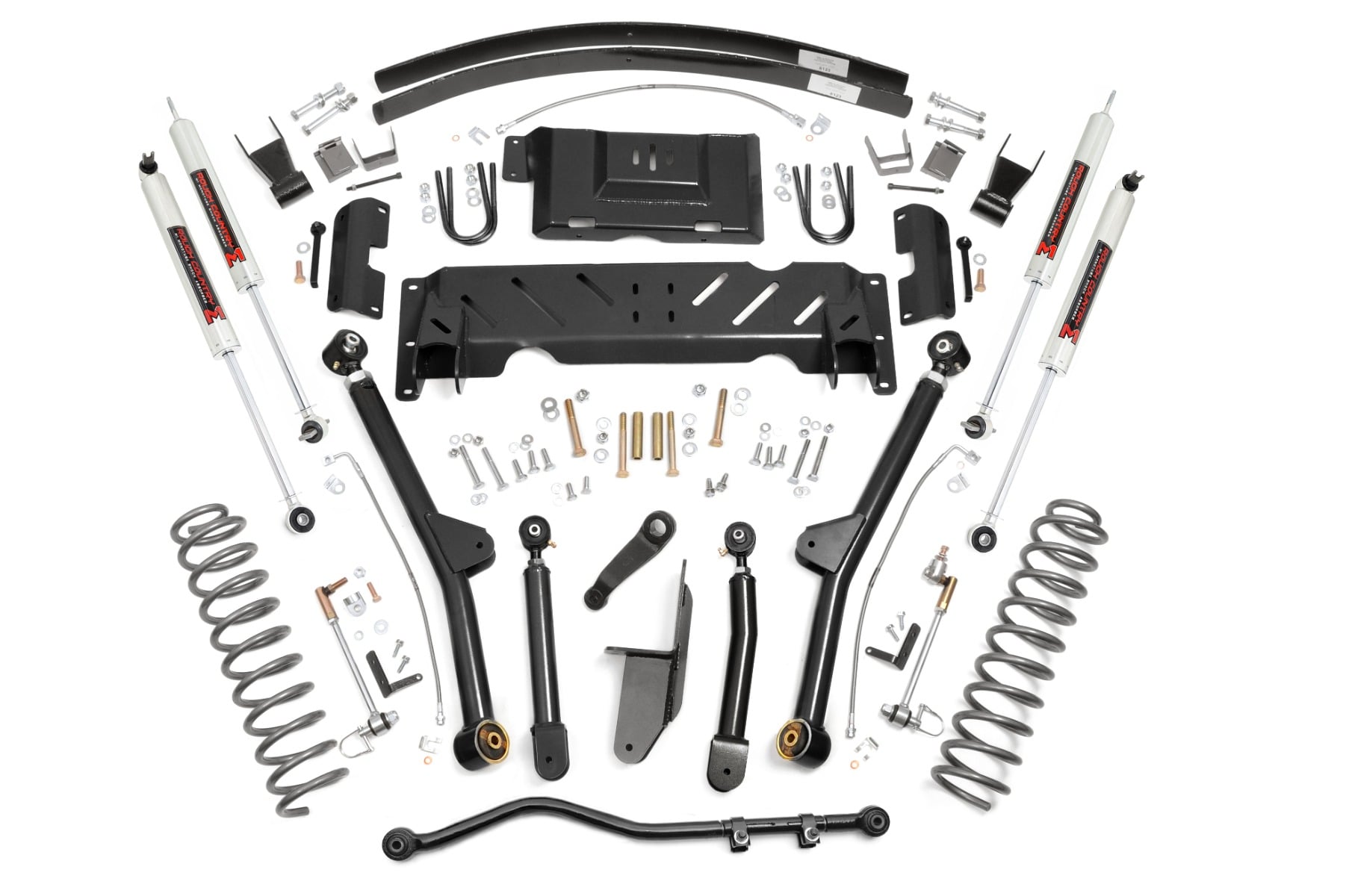 Rough Country 4.5 Inch Lift Kit Long Arm RR AAL NP231 M1 Jeep Cherokee XJ (84-01)