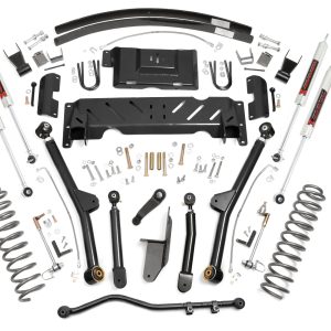 Rough Country 4.5 Inch Lift Kit Long Arm AAL NP242 M1 Jeep Cherokee XJ 4WD (84-01)