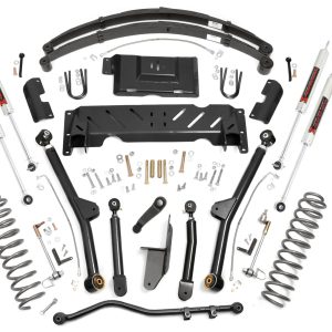 Rough Country 4.5 Inch Lift Kit Long Arm RR Leafs M1 Jeep Cherokee XJ 4WD (84-01)
