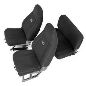 Rough Country Seat Covers Front and Rear Jeep Wrangler YJ 4WD (1987-1990)