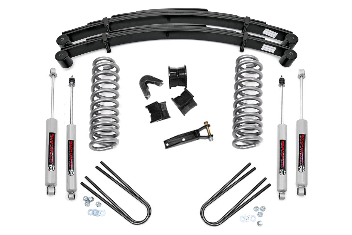 Rough Country 2.5 Inch Lift Kit Rear Springs Ford F-100/F-150 4WD (1977-1979)