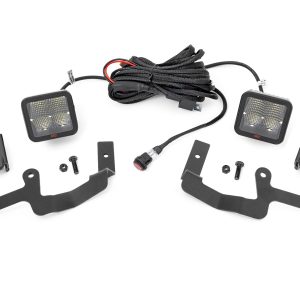 Rough Country LED Light Kit Ditch Mount 2″ Spectrum Pair Spot Chevy Silverado 1500 (19-26)