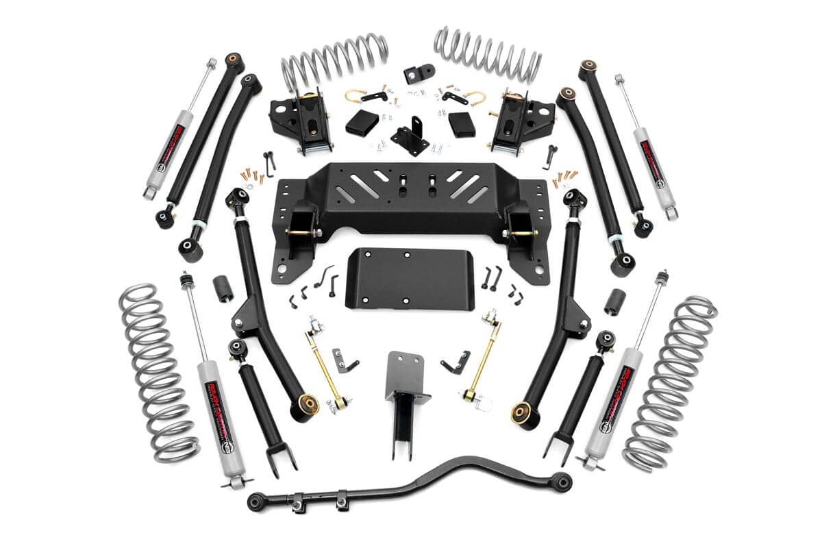 Rough Country 4 Inch Lift Kit Long Arm Jeep Grand Cherokee ZJ 4WD (1993-1998)