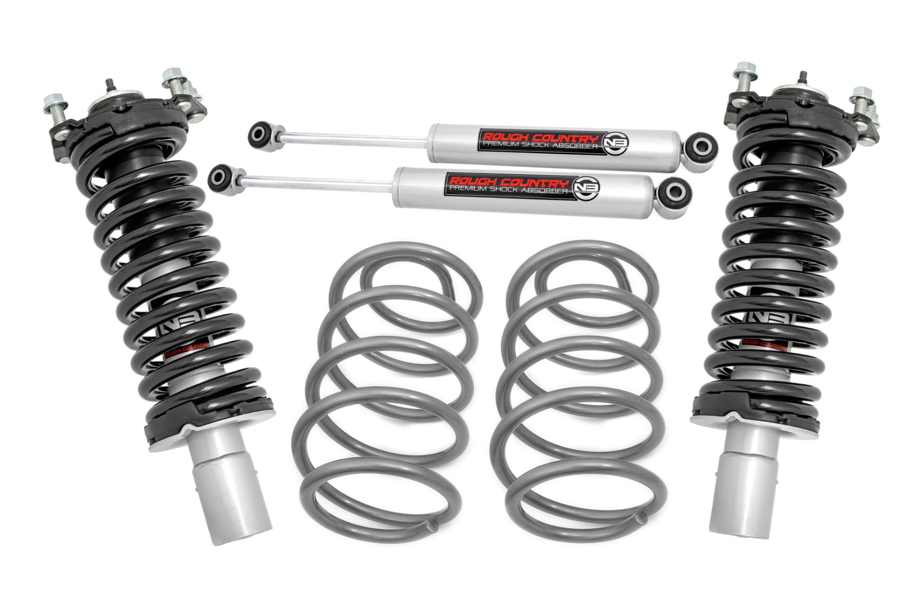 Rough Country 2.5 Inch Lift Kit N3 Front Struts Jeep Liberty KK 4WD (2008-2012)