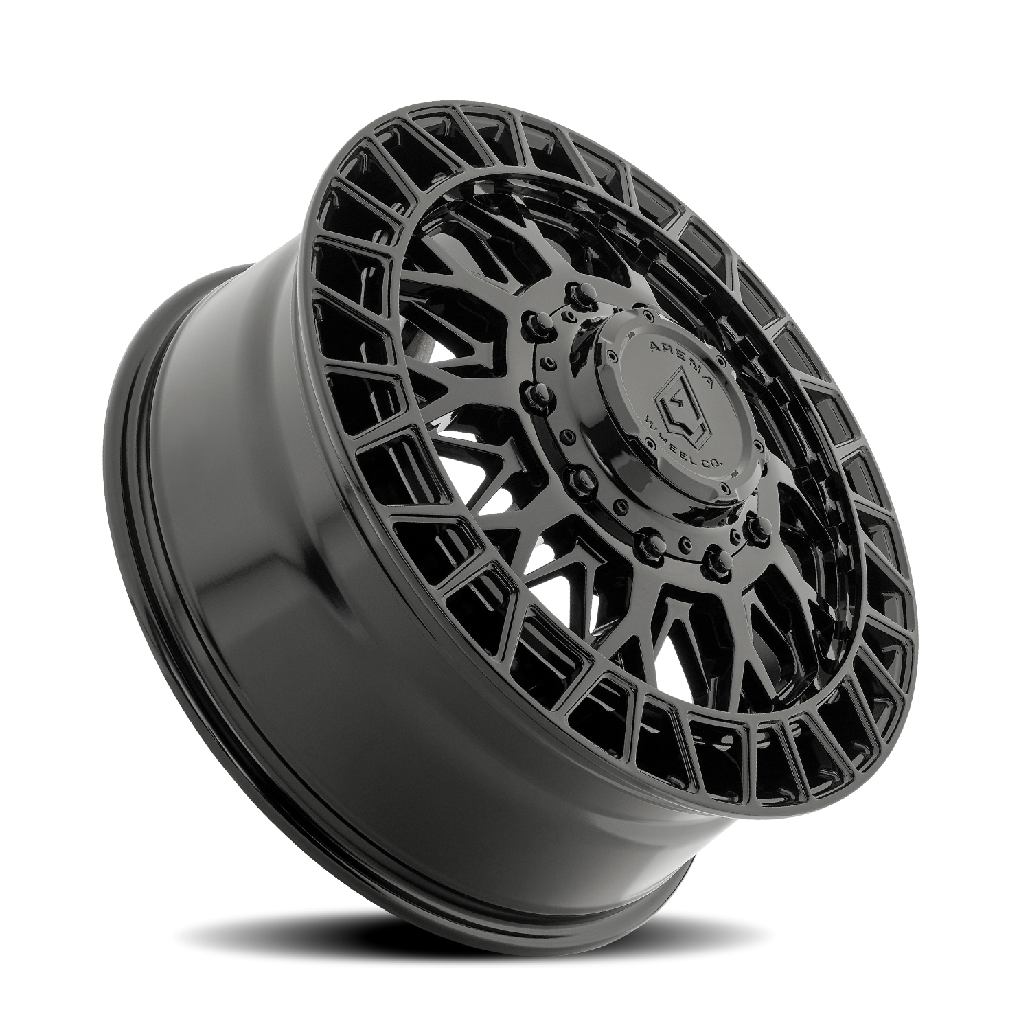 Arena Dually Innovator 22x8.25 10x225 +100 Glossy Black - Image 2