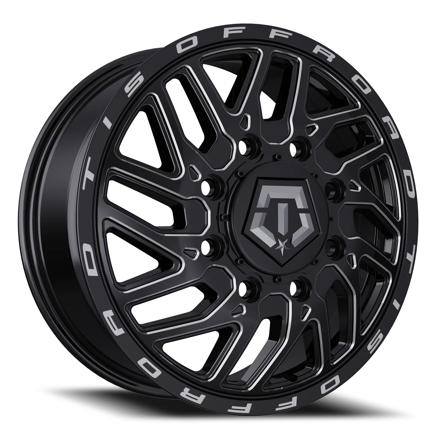 TIS 544BM Dually 22x8.25 8x200 +127 Black
