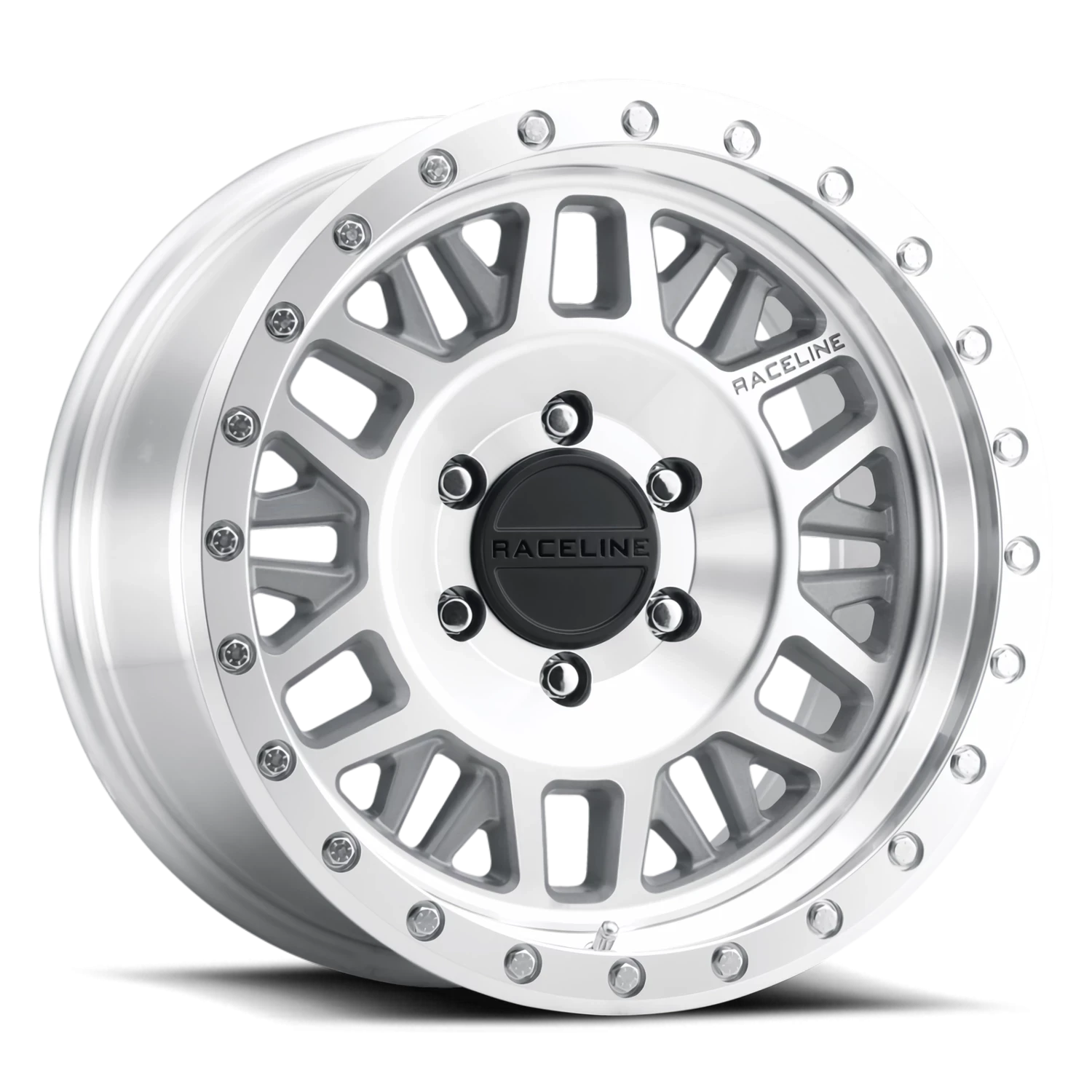 Raceline Ryno 951MC 17x9 8x165.1 -12 Silver