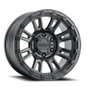 Raceline Compass 956B 18x9 6x139.7 -12 Black