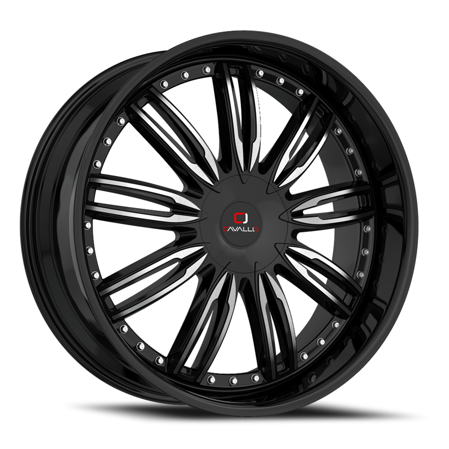 Cavallo CLV-54 20x8.5 5x108/5x114.3 +35 Black